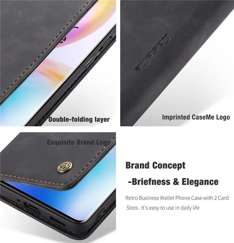 CaseMe Original Klapphüllen Für OnePlus Nord/OnePlus 7 Pro 8 Pro 8T Retro Magnetische Kartenhalter Brieftasche Für OnePlus 7 8 Pro 8T Nord