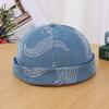 Fashion Washed Cotton Docker Cap Adjustable Windproof Brimless Skullcap Casual Retro Beanie Hat Hip Hop