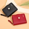 IELGY Women's Short Wallet with High-end Buckle and Multiple Card Slots Zipper