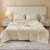 Dot Knitted Cotton Summer Quilt,Thin Air Condition Comforter,Flower Decor Blanket For Kids Adults, Home Bedding 180*200Cm