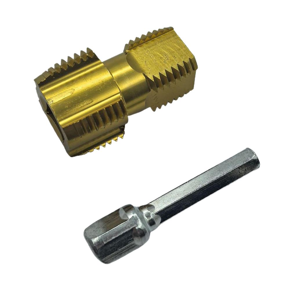 High Performances Pipe Tap Threading Kit Suitable for 1/2" 3/4" Pipe Threading Electric Drill Compatible Thread Opener