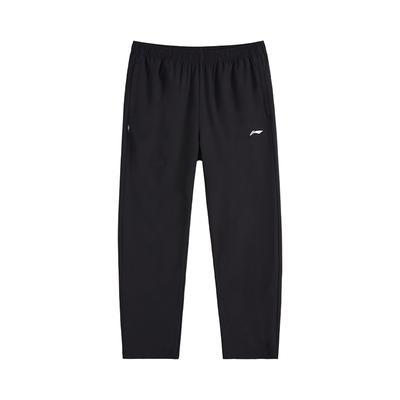 Simple Logo Solid Color Breathable Straight Fit Versatile Casual Pants Unisex Pants Black AYKV811-1