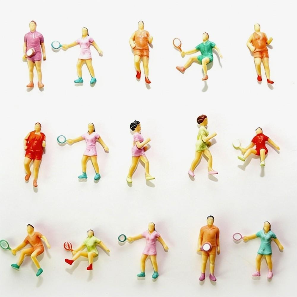 10pcs Mini Making Football Game Scene Colorful Football Sports People