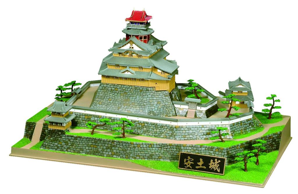 Doyusha 1/360 Japanese Castle Deluxe Azuchi Castle Plastic Model DX-6 Molded Color