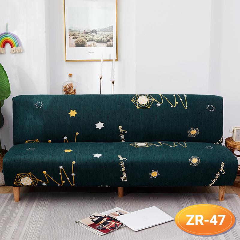 Sofa-Bettbezug ohne Armlehne, klappbarer Sofabezug, elastische Sofabezüge für Wohnzimmer, Couchbezüge für Sofas