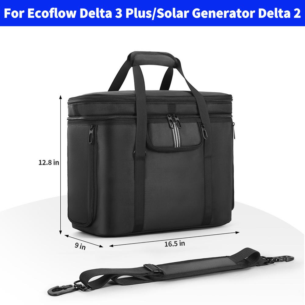 Carrying Case For Ecoflow Delta 3 Max Plus/Delta 3 Max Portable Power Station Storage Bag Waterproof for Ecoflow River 3/3 Plus