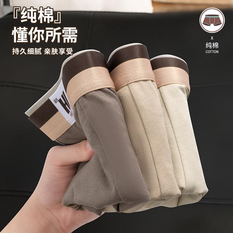 Men's Underwear Men's Youth Shorts Comfortable and Breathable Mid Waist Flat Angle Pants