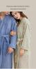 Unisex Thickened Cotton Bathrobe - Absorbent, Quick-Drying, All-Season, Plus Size Pajamas