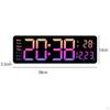 Large Wall Clock Digital Timing Mute 10 Level Brightness LED Display Electronic for