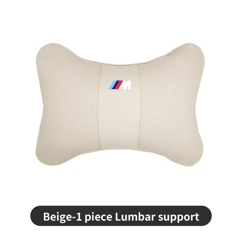 2025 Hot Car Seat Headrests Pillow Leather Lumbar Neck Support Back Cushion For BMW M X1 X3 X5 X6 X7 E30 E90 M3 E84 E83 F25 E91