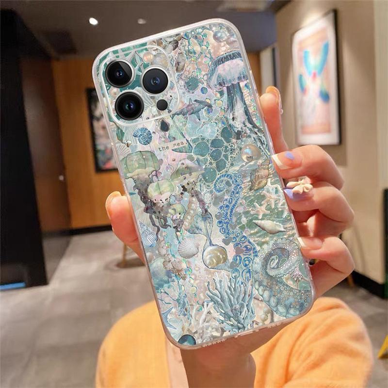 Phone Case For Iphone 17ProMax 17 Pro Air 16 15 14 13 Pro Max 16 15 14 13 Pro 15Plus Ocean Starfish