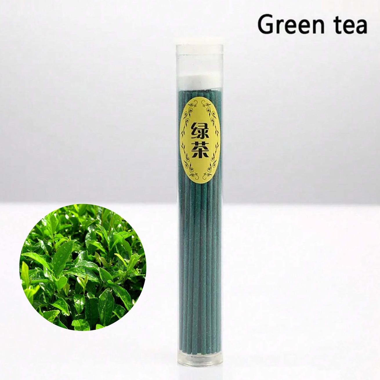 

50 шт./коробка Натуральні пахощі Жасмин Лаванда Ароматизовані Ручна робота Ароматерапевтичні палички Йога Медитація Очищення повітря Пахощі Green Tea