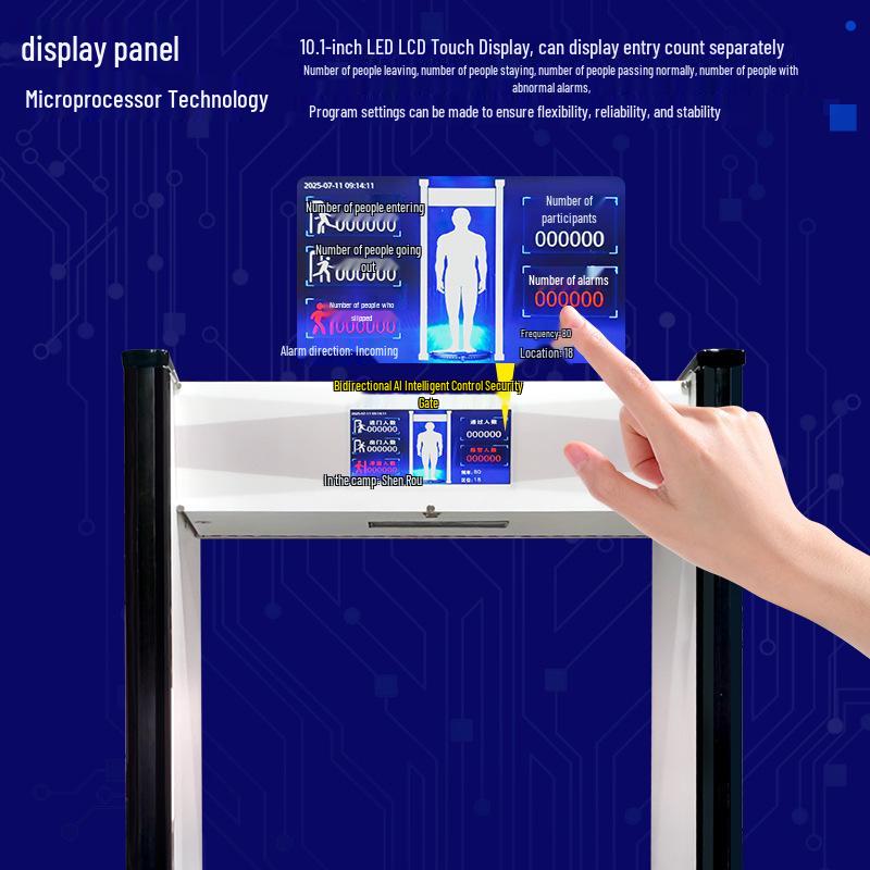 Two-Way Security Exam Room Mobile Phone Detector Gate with Electronic Precious Metal Detection