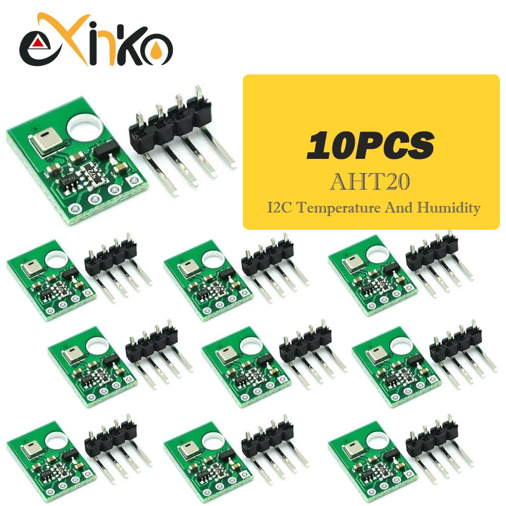 AHT20 I2C Temperature And Humidity Sensor Module High-precision Humidity Sensor Probe DHT11 AHT10 Upgraded Version For Arduino