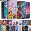 Étui en Cuir Peint pour Redmi Note 10 10S 11 11S Pro 5G 10C 8T Portefeuille à Rabat Porte-Cartes Couverture Livre Téléphone Fleur Chat