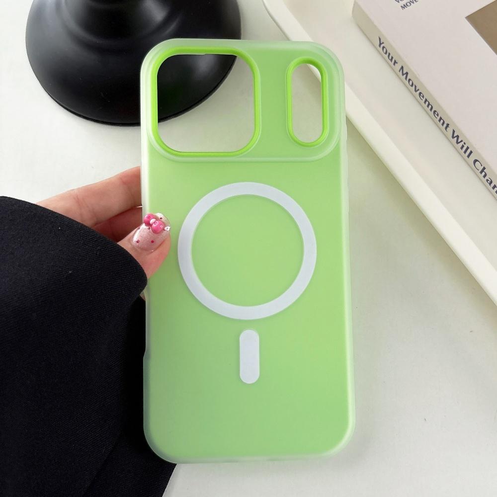 Luxury Candy Matte for Magsafe Case for iPhone 17 Air 16 15 14 13 12 Pro Max 11 16Plus 16E 17Pro Magnetic Clear 2 IN 1 Cover