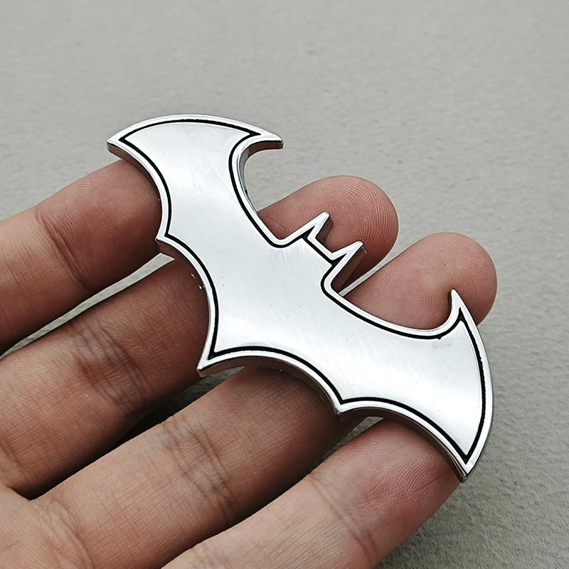 3D Metal Car Sticker Spider Bat Logo Chrome Badge Auto Emblem Decal Car Styling Decoration Auto Exterior Universal Accessories