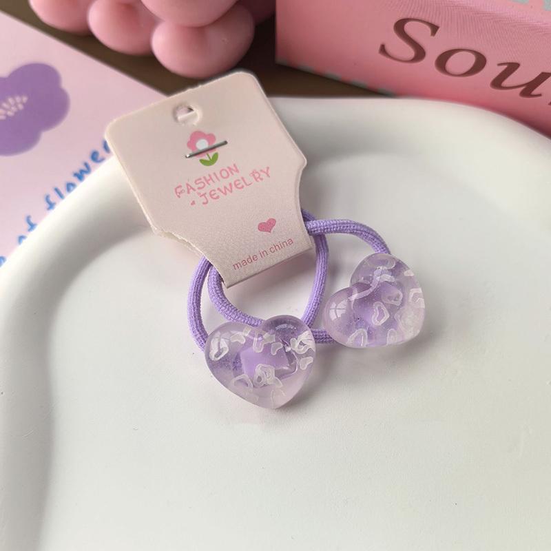 2 Pieces Cute Heart Princess Headwear Elastic Hair Bands for Kids Girls Children Hair Accessories