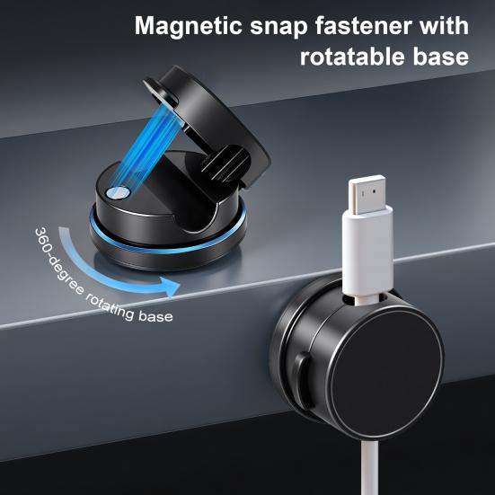 6 Pcs Magnetic Cable Clips Wire Holder Organizer Desk Cable Management Accessories for Office Car Desk Nightstand Computer
