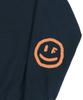 GRAVER [Unisex] Elbow Spray Dot Smile Sweatshirt_Navy