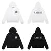 Amri Design Unisex Hooded Sweatshirt with Letter Print - Trendy European & American High Street Style