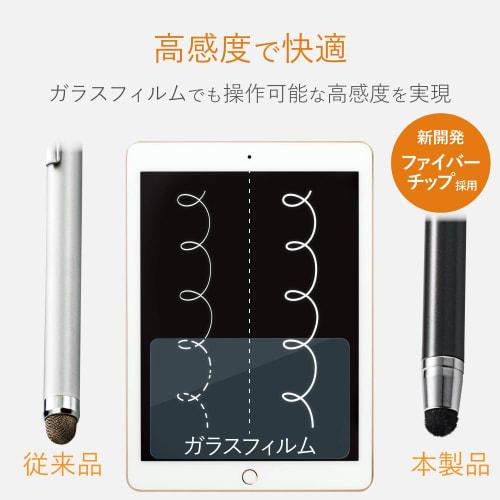 ELECOM Touch Pen Stylus Pen Ultra High Sensitivity Type Standard Black PWTPC01BK for iPhone iPad android