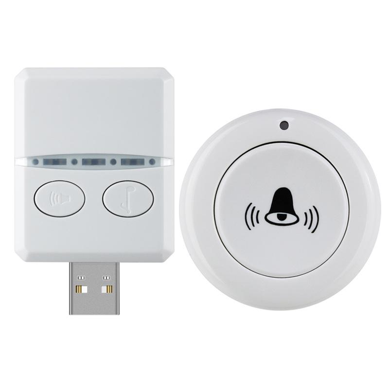 Wireless USB Smart Doorbell with Long-Range Remote Control and Multiple Chimes