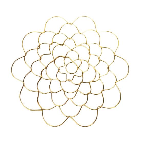 1/3Pcs Stainless Steel Spiral Stem Holder Vase Insert Flower Arranger Metal Bouquet