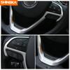 SHINEKA Interior Stickers For Jeep Cherokee 2014+ Car Steering Wheel Decoration Cover Accessories For Jeep Grand Cherokee