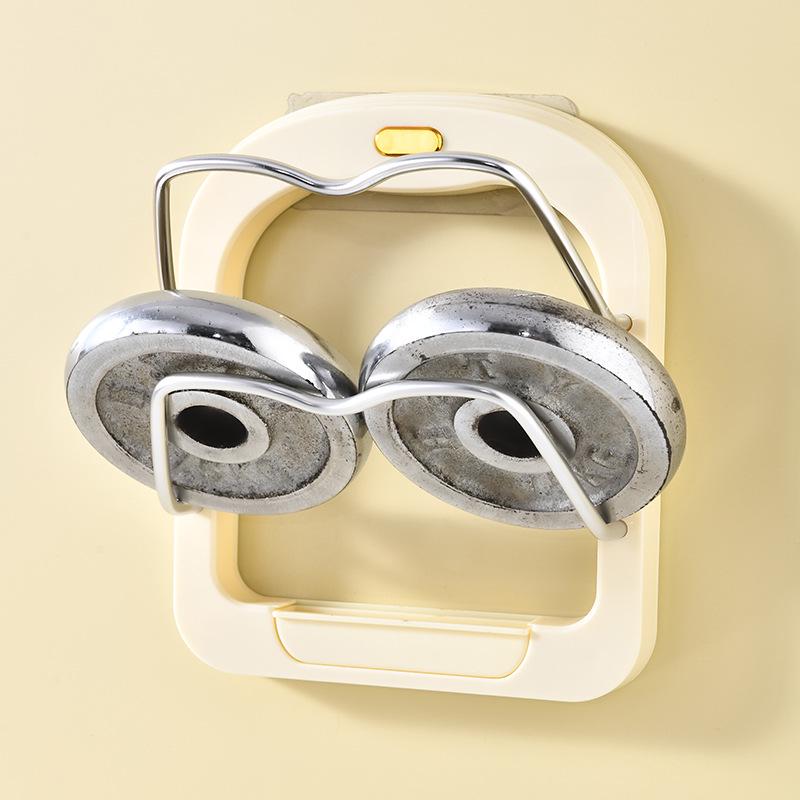 Wall-Mounted Punch-Free Kitchen Pot Lid & Chopping Board Organizer