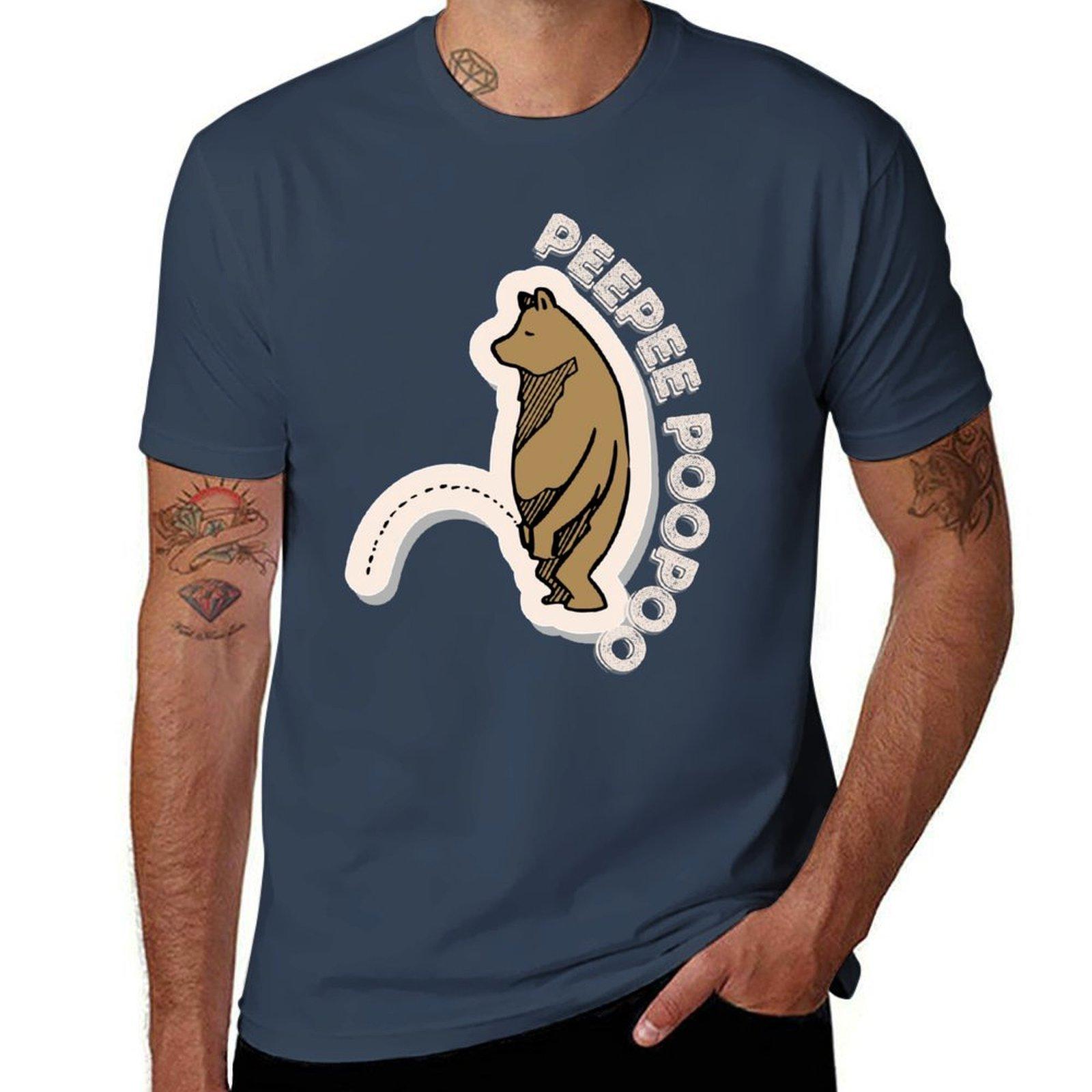 Peepeepoopoo Tshirt Big Size Short Sleeve Casual Top S