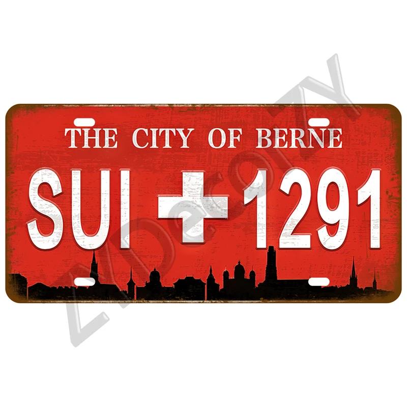 Plechový cedule s vlajkou země Francie Španělsko Německo SPZ Na zeď Domov Restaurace Řemesla Bar Dekorace Kovový cedule Mexiko USA