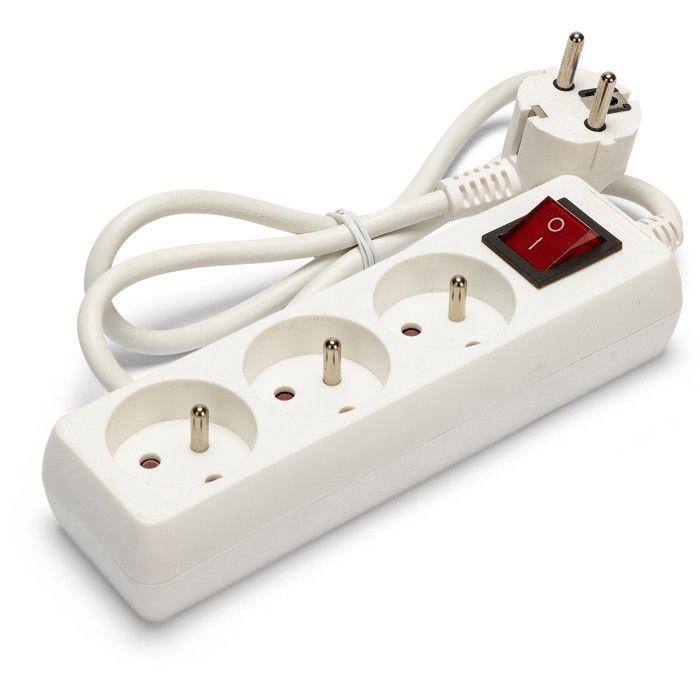 Multiprise - Bloc Multiprise 3x16A Avec Interrupteur, 1m, CE & NF