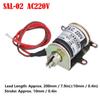 SAL-02 Eletroímã Tubular de Tração Push Pull AC220V Curso de 10mm 0.3N