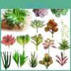 Magnifiques mini-succulentes artificielles pour une décoration réaliste à la maison ou au bureau
