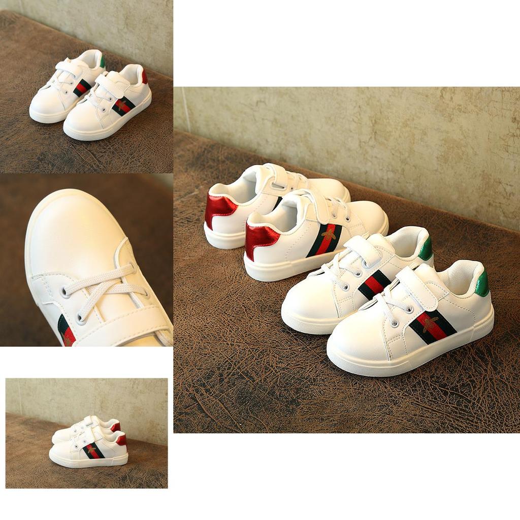 Fashion Bee Children's Shoes Embroidered Lace Casual Shoes With Round Toe And Rubber Sole