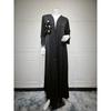 New Middle East Robe Patchwork Applique Dubai Elegant Cardigan Dress Decal Cardigan Robe