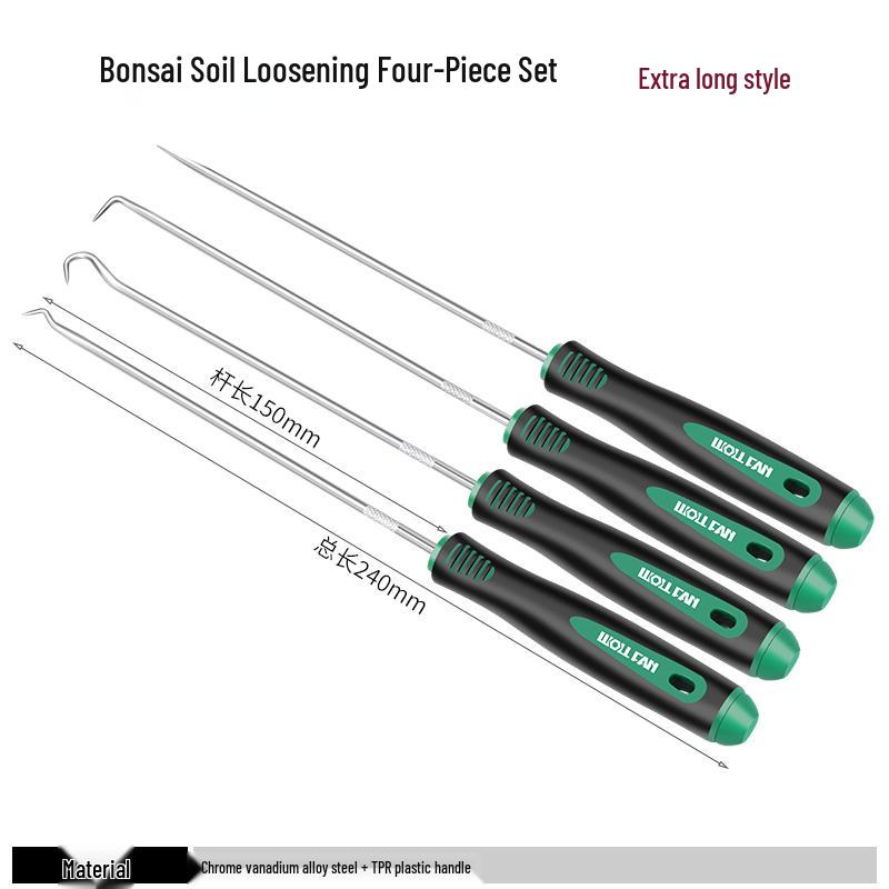 Bonsai & Potted Plant Soil Loosening Hook for Agriculture & Weeding