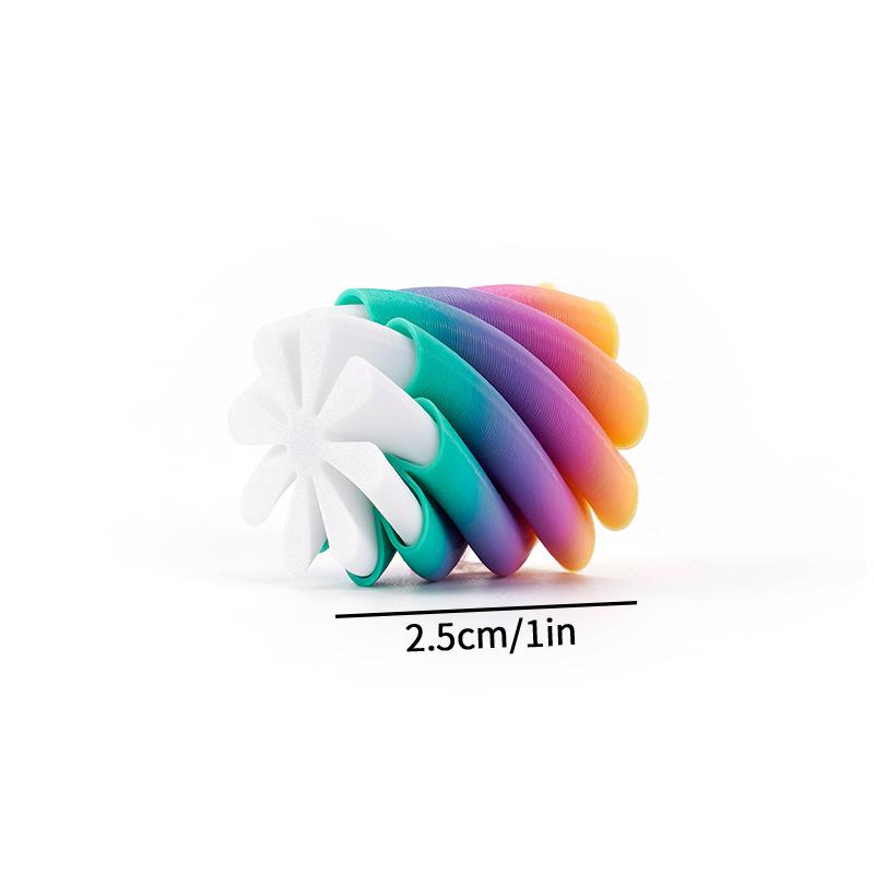 3D Printed Rotating Pyramid Toy 3d Spiral Cone Release Pressure Toys Desktop Accessorie Printed Through Pyramid Spiral Cone Toy