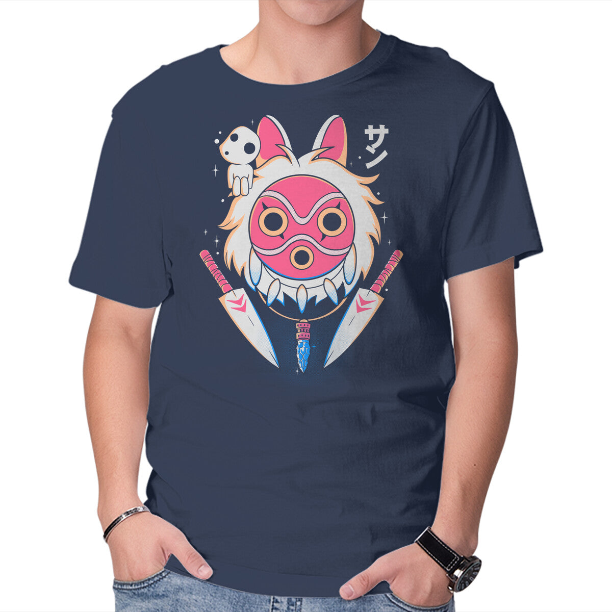 Unisex Crew Neck T-Shirt Fight Mask Graphic Short Sleeve Casual Tee S
