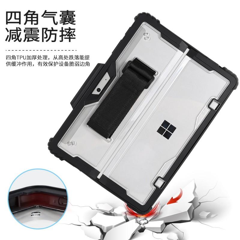 TPU Shockproof Case With Stand Surface Pro 4 5 6 7 8 9 10 11 12 Go 1 2 3 Transparent Black Blue Gray