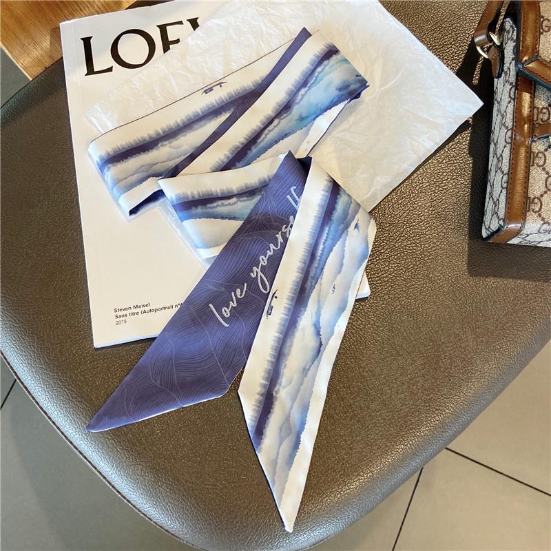 Retro Chinese Headband & Silk Ribbon Scarf: Elegant Horse Racing Decor for Bags & Hair