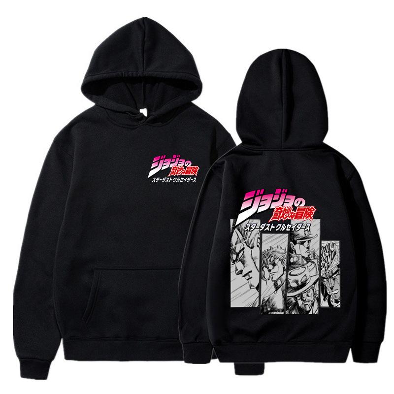 

Men JoJo s Bizarre Adventure Hoodie Women Casual Harajuku Vintage Fashion Long Sleeve Fleece Pullover Autumn Winter Sweatshirts 3XL