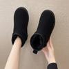 fashion Women's Shoes Australian Boots Winter Footwear Round Toe Flat Heel Boots-Women Fashion Snow Low Ladies Ankle Cotton 36-42