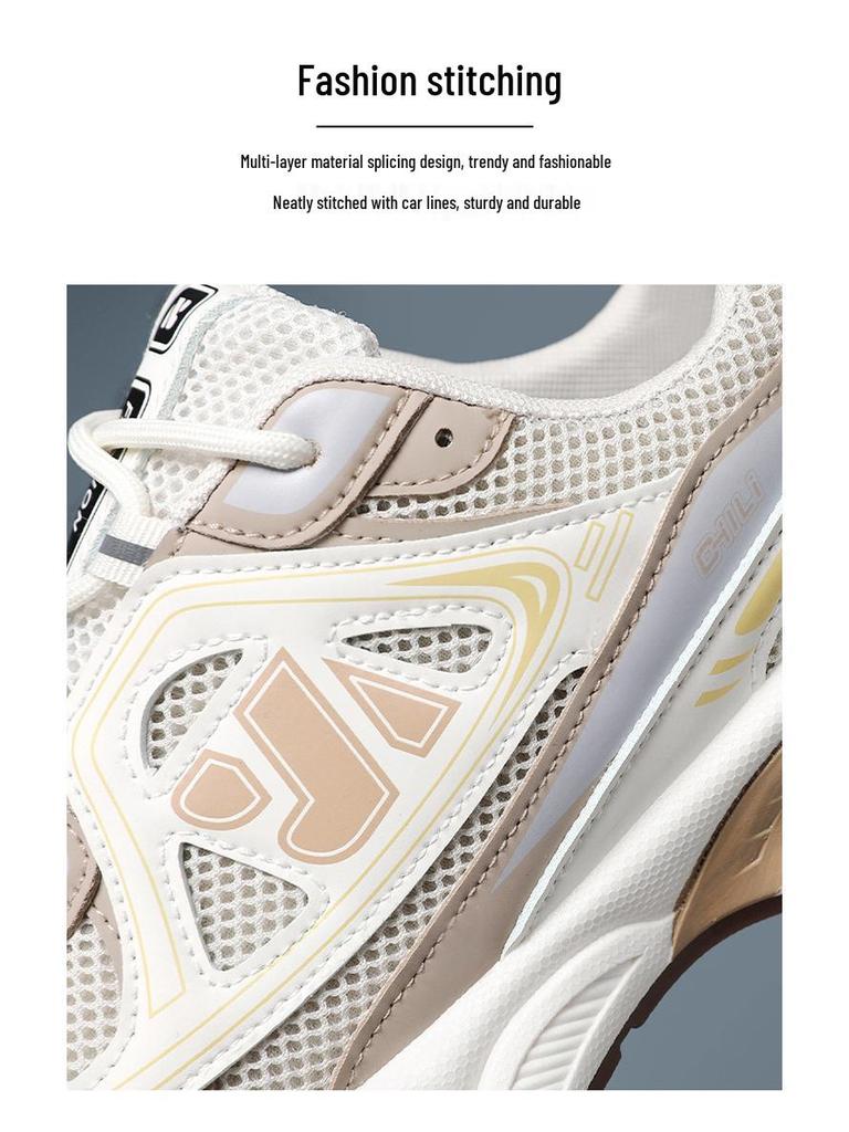 Męskie Letnie Sneakersy z Siateczki - Modne, Oddychające, Wszechstronne, Grubo-Podeszwowe Koreański Styl Dad Shoes