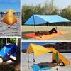 TRIWONDER Utomhus Vattentät Solskydd Camping Skydd Tält Presenning Markskydd Strand Picknickfilt Mat Regnskydd Hängmatta (Orange, Liten - 250x140 cm)