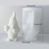 Gnome Candle Silicone Mould Cute Valentines Heart Dwarf Plaster Silicone Mold Old Man Ornaments Mold for DIY Crafts