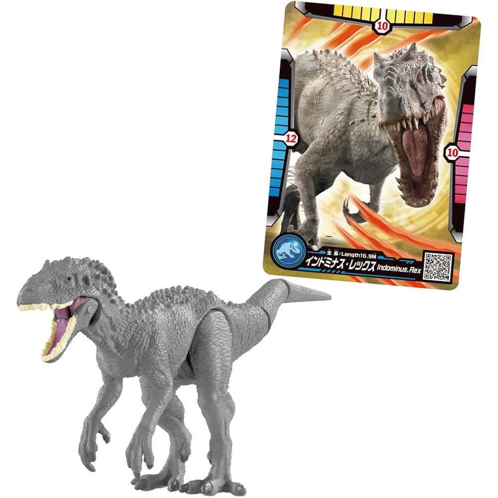 

Takara Tomy Ania Jurassic World Indominus Rex Dinosaur Toy with Battle Card for Ages 3 and Up