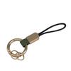 Simulated Leather Keychain With Finger Ring And Adjustable Wrist Strap Trendy Key Holder For Car Keys Organization