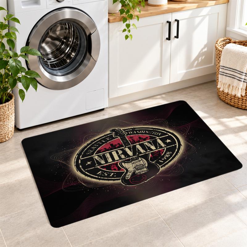 Flannel Kitchen Mat Nirvana Soft Area Rug Non Slip Floor Carpet Home Decoration